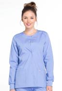 Cherokee WW Professionals Women's Snap Front Scrub Jacket - S - Black