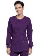 Cherokee WW Professionals Women's Snap Front Scrub Jacket - S - Black