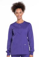 Cherokee WW Professionals Women's Snap Front Scrub Jacket - S - Black