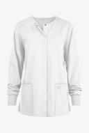 Cherokee WW Professionals Women's Snap Front Scrub Jacket - S - White