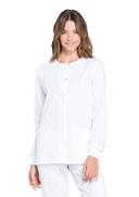 Cherokee WW Professionals Women's Snap Front Scrub Jacket - S - White