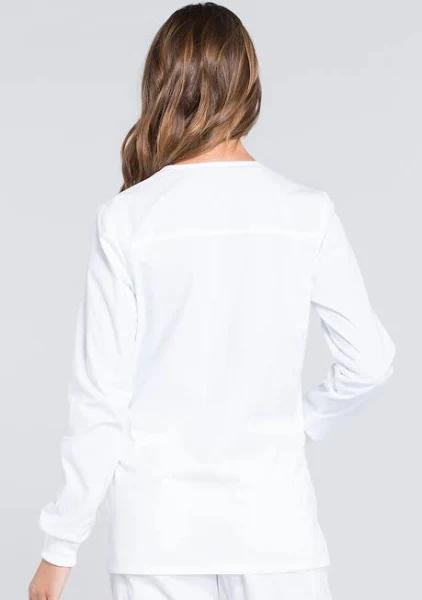 Cherokee WW Professionals Women's Snap Front Scrub Jacket - S - White