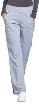 Cherokee Ww110 Mid Rise Straight Leg Pull-On Pant - Espresso, XS
