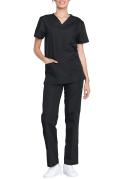Cherokee Ww530c Unisex Top and Pant Set, Price/Each - Black, 5XL