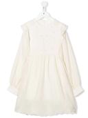Chloé Girls Ivory Broderie Ruffle Dress