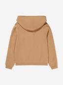 Chloé Kids - Branded Zip-Up Hoodie Beige - 12 Years