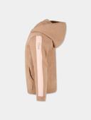 Chloé Kids - Branded Zip-Up Hoodie Beige - 4 Years