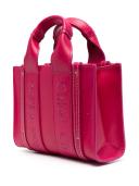 Chloé - Mini Woody tote bag - women - Calf Leather/Linen/Flax - One Size - Pink