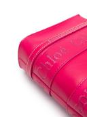 Chloé - Mini Woody tote bag - women - Calf Leather/Linen/Flax - One Size - Pink