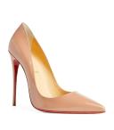 Christian Louboutin So Kate 120 Nude Patent Leather - Women Shoes