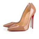 Christian Louboutin So Kate 120 Nude Patent Leather - Women Shoes
