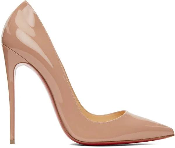 Christian Louboutin So Kate Patent Pumps 120 - Nude - 36