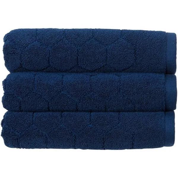 Christy XT Honeycomb Bath Towel Navy