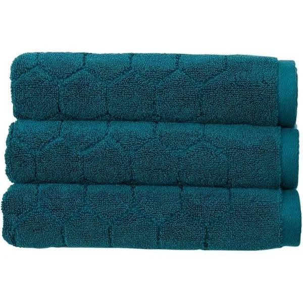 Christy XT Honeycomb Hand Towel Peacock