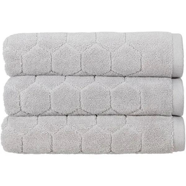 Christy XT Honeycomb Hand Towel Platinum