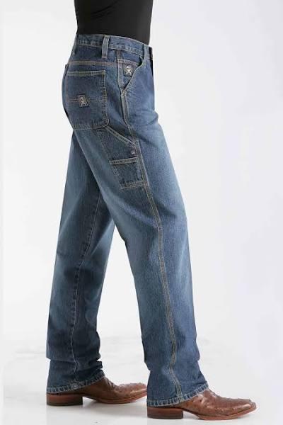 Cinch Men's Blue Label Carpenter Loose-Fit Jean - Blue