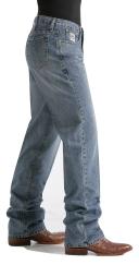 Cinch Men's White Label Relaxed Fit Jean, Medium Stone Wash, 35W x 36L