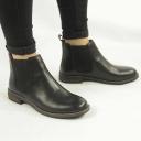 Cipriata Alexandra Ladies Leather Slip On Chelsea Boots Black UK 4