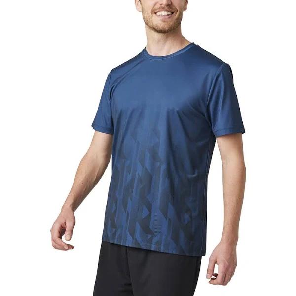 Circuit Men's Sublimation Print Tee - Navy - Size Small