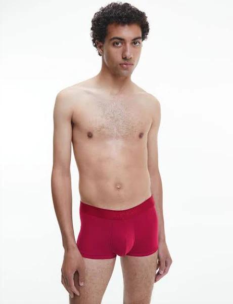 CK Black Micro Low Rise Trunk Red XL