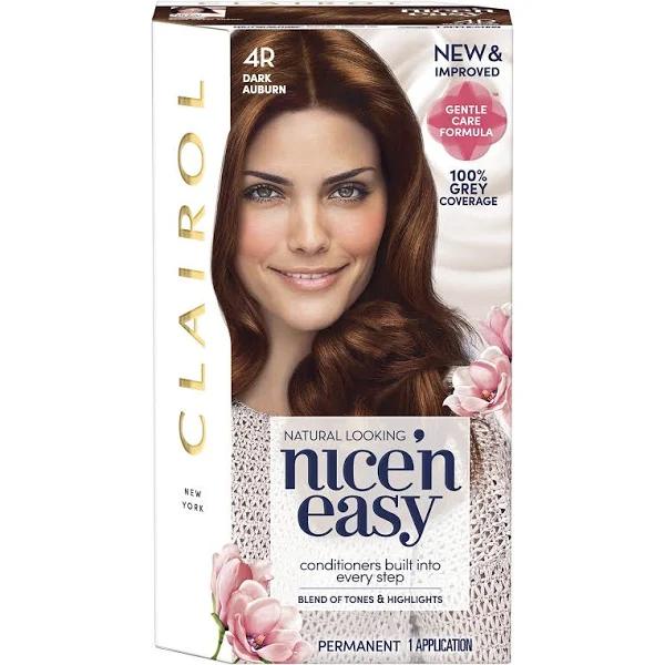 Clairol Nice' N Easy Permanent Hair Dye 4R Dark Auburn