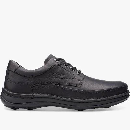 Clarks Mens Nature Three Black Leather