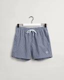 Classic Fit Seersucker Swim Shorts 3XL / Marine / Blue