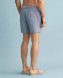 Classic Fit Seersucker Swim Shorts 3XL / Marine / Blue