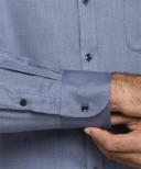 Classic Relaxed Fit Shirt Herringbone Classic Relaxed Fit Blue