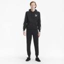 Classics Cuffed Men's Sweatpants in Black, Size 2XL, Cotton/Elastane by Puma