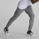 Classics Cuffed Men's Sweatpants in Medium Gray Heather, Cotton/Elastane by Puma