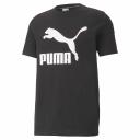 Classics Men's Logo T-Shirt in Black, Size Large, Cotton/Polyester by Puma