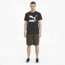 Classics Men's Logo T-Shirt in Black, Size Large, Cotton/Polyester by Puma