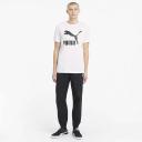 Classics Men's Logo T-Shirt in Black, Size Large, Cotton/Polyester by Puma