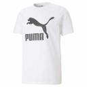 Classics Men's Logo T-Shirt in Black, Size Large, Cotton/Polyester by Puma