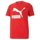 Classics Men's Logo T-Shirt in High Risk Red, Size Small, Cotton/Polyester by Puma