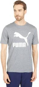 Classics Men's Logo T-Shirt in High Risk Red, Size Small, Cotton/Polyester by Puma