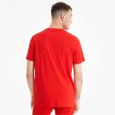 Classics Men's Logo T-Shirt in High Risk Red, Size Small, Cotton/Polyester by Puma