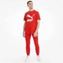 Classics Men's Logo T-Shirt in High Risk Red, Size Small, Cotton/Polyester by Puma