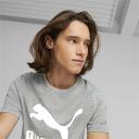 Classics Men's Logo T-Shirt in Medium Gray Heather, Cotton/Polyester by Puma