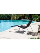Click Outdoor Lounge Chair - Multicolour Blue Stripe by Houe