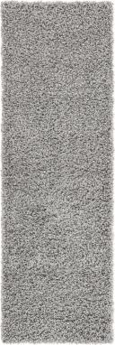 Cloud Gray Solid Shag Rug 7x10
