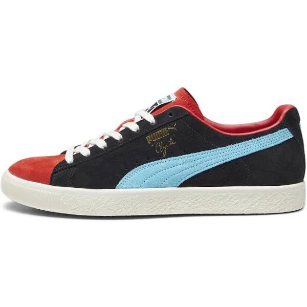 Clyde OG Unisex Sneakers in Black/for All Time Red, Size 9.5 by Puma