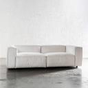 Coburg Sofa | 3 Seater + 4 Seater | Stowe White