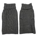 Coco & Pud Cable Dog Sweater - Slate Grey