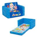 Cocomelon Cozee Flip-out Chair - 2-in-1 Convertible Sofa to Lounger for Kids by Delta Children
