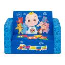 Cocomelon Cozee Flip-out Chair - 2-in-1 Convertible Sofa to Lounger for Kids by Delta Children