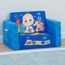 Cocomelon Cozee Flip-out Chair - 2-in-1 Convertible Sofa to Lounger for Kids by Delta Children