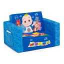 Cocomelon Cozee Flip-out Chair - 2-in-1 Convertible Sofa to Lounger for Kids by Delta Children