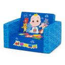 Cocomelon Cozee Flip-out Chair - 2-in-1 Convertible Sofa to Lounger for Kids by Delta Children